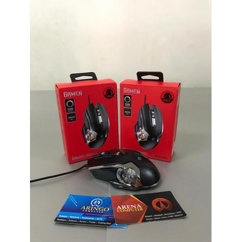 Gambar Mouse GAMEN GM1200 BLACK dari ArinGoComputer Kota Samarinda Tokopedia