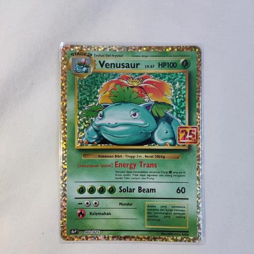 Jual Venusaur Promo 25th 002/025 S8aP Anniversary Pokemon Indonesia