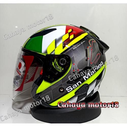 Jual Helm Kyt Galaxy slide double visor 