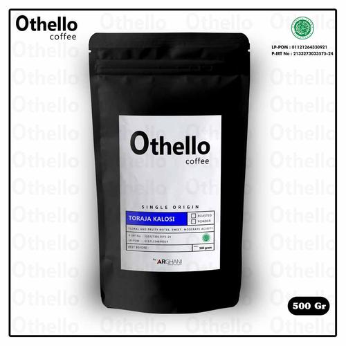 Gambar Kopi Arabika Toraja Kalosi 500gram Single Origin Othello coffee - Biji Kopi dari Arghani Provider Kota Bandung Tokopedia