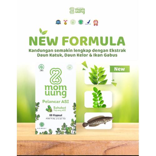 Gambar BPOM HALAL HERBAL Asi Booster MOM UUNG Pelancar Asi / 60 Kapsul kelor dari Baby Talk Club Kota Surabaya Tokopedia