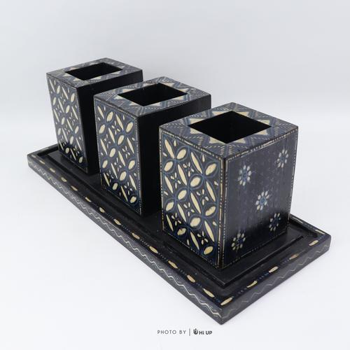 Gambar Tempat Sendok/Garpu/Sumpit Batik/Spoon and fork holder dari Seni Home Jakarta Selatan Tokopedia
