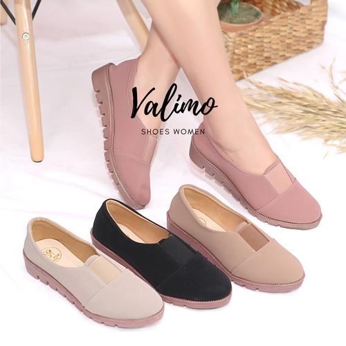 Gambar SEPATU WANITA SLIP ON REZILIA - VALIMO - Merah Muda, 37 dari valimo shoes Kab. Bogor Tokopedia