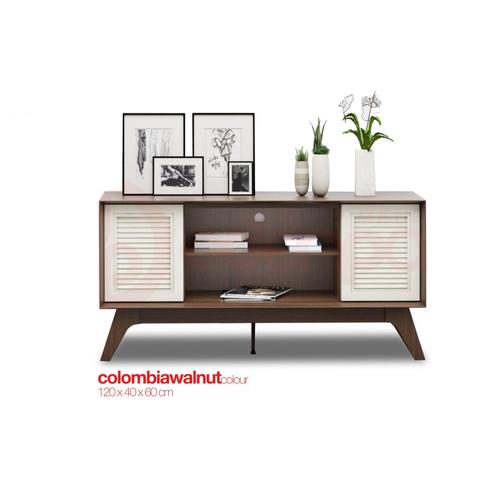 Jual Credenza TV Minimalis 120 cm Graver CRD 2182 Viral Series Rak TV Jakarta Pusat