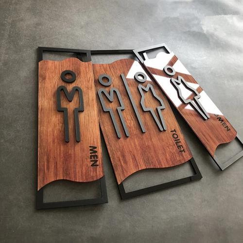 Jual Signage Toilet / Petunjuk Toilet Acrylic / Toilet Sign HPL Motif