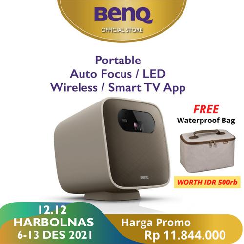 Gambar Mini Projector BenQ GS2 Wireless Portable Bluetooth Speaker HDMI USB-C dari BenQ Official Store Jakarta Barat Tokopedia
