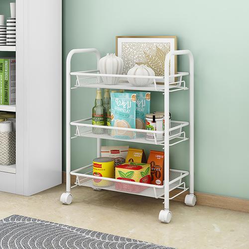 Jual Rak Trolly Roda Tray Wheel Rack 3 Susun A964 - Putih - Jakarta ...