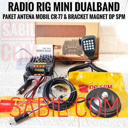 Jual RADIO RIG MINI DUALBAND PLUS PAKET ANTENA CR77 BRACKET MAGNET DP ...