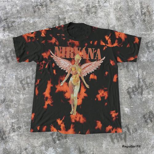 Jual Kaos Band Tie Dye Nirvana In Utero 