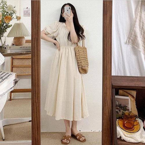 Jual Heyjin Korean Premium Linen Dress 
