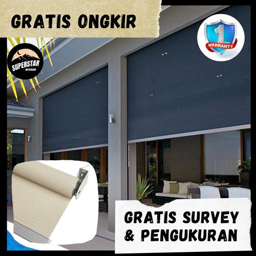 Jual Roller blind outdoor/tirai gulung outdoor/tirai gulung tahan air