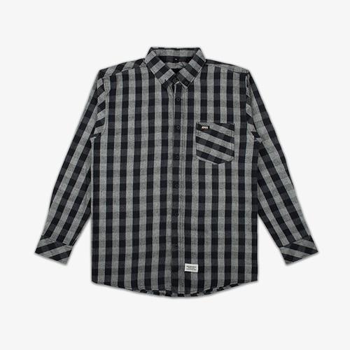 Gambar Geoff Max Official - Huskarls Grey White Square | Kemeja | Flannel - M dari Geoff Max Official Kota Bandung Tokopedia