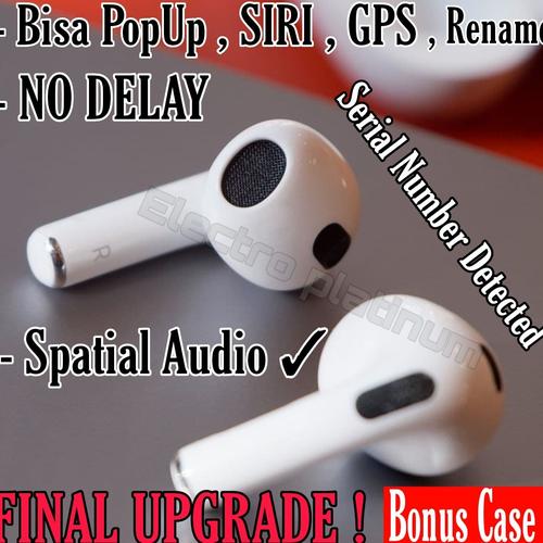 Promo Airpods 3rd Generation Superclone 1:1 Headset Bluetooth Apple Pro 3 -  Jakarta Barat - electro platinum | Tokopedia