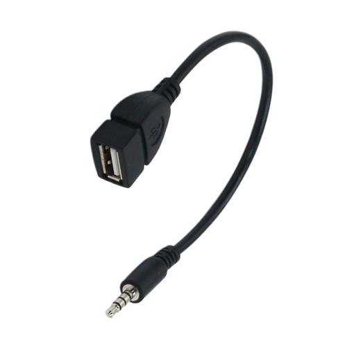 1x 3.5mm Male AUX Audio Plug To USB 