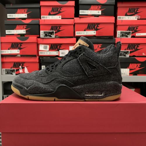 Jual Air jordan 4 levis black - Jakarta 