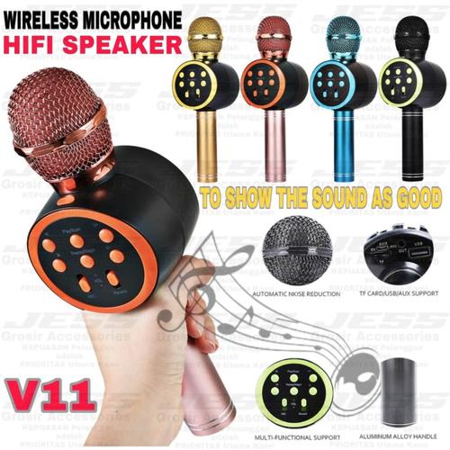 Jual Mic Karaoke V11 Microphone 