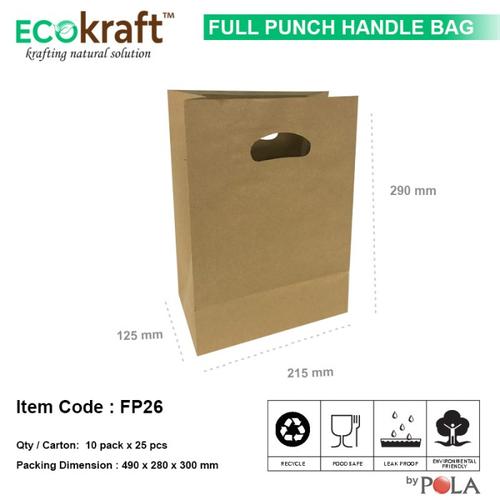 Gambar Paper Bag Handle Murah / Full Punch Handle Bag FP26 dari PT Pola Paperindo Jakarta Barat Tokopedia
