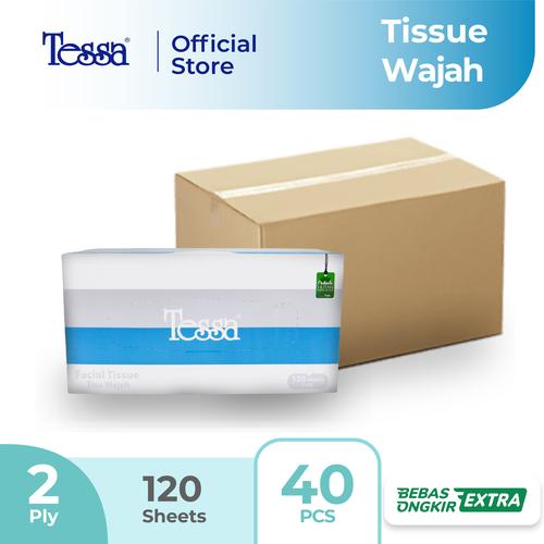 Promo Tissue Tessa - Kemasan Karton - Facial BX 120s 2p Cicil 0% 3x
