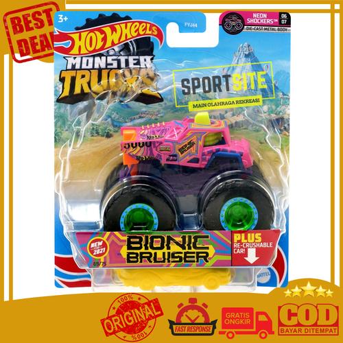 Gambar Hot Wheels Monster Truck. Mainan Anak Die Cast - Bionic Pink dari Sportsite Jakarta Pusat Tokopedia