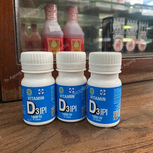 Jual Vitamin D3 1000 iu IPI (isi 75 tablet) vitamin Kota Semarang