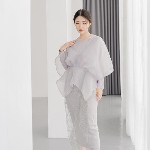 Jual Aura Label - Giselle Grey Organza 