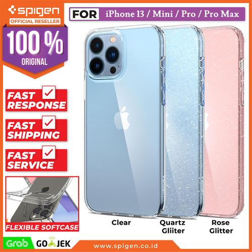 Gambar Case iPhone 13 Pro Max 13 Mini Spigen Liquid Crystal Clear TPU Casing - 13 Pro Max, Glitter Rose dari Spigen Official Jakarta Barat Tokopedia