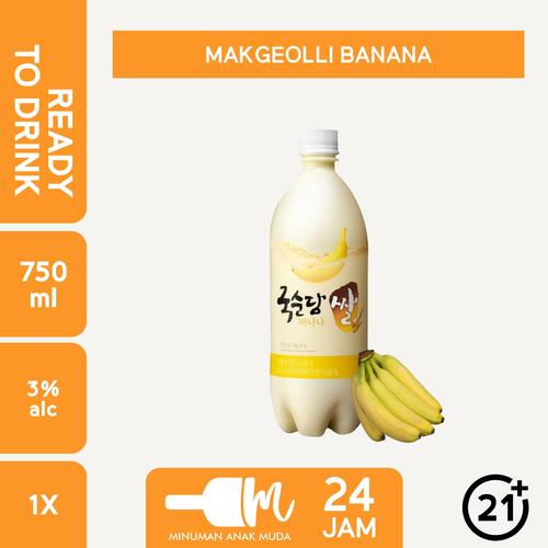 Jual KookSoonDang Makgeolli Banana 750ml ( Sparkling Rice Wine Korea