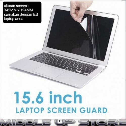 Jual Screen guard 15.6 inch anti gores laptop Jakarta Pusat MIDDLE