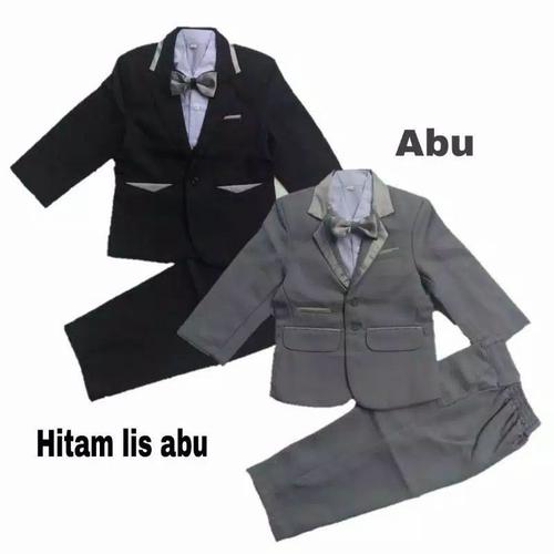 Gambar Setelan Jas Anak 1 - 10 Tahun - abu, Sz 1 dari aslambajuanak Kota Tangerang Tokopedia