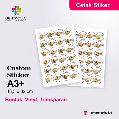 Jual Cetak Stiker / Sticker bontak / vinyl / transparan Free Design ...