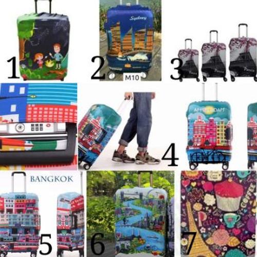 Promo Elastic Luggage Cover / Sarung 