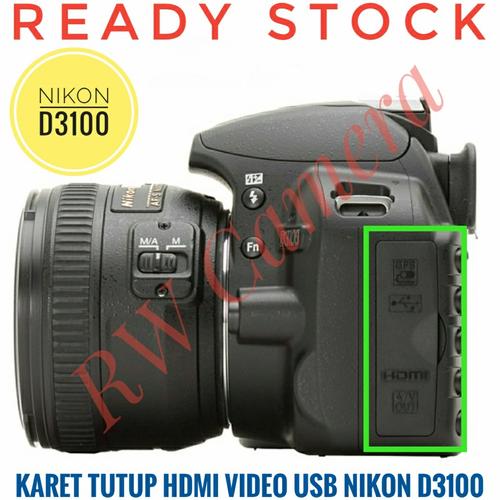 Jual D3100 Karet Rubber USB MIC HDMI AV VIDEO OUT Tutup Nikon Port