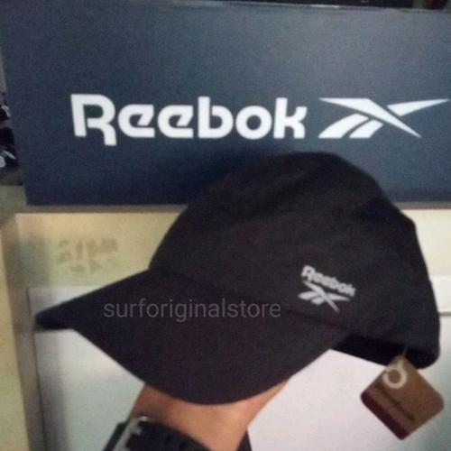 Jual Reebok running Cap Black Original 