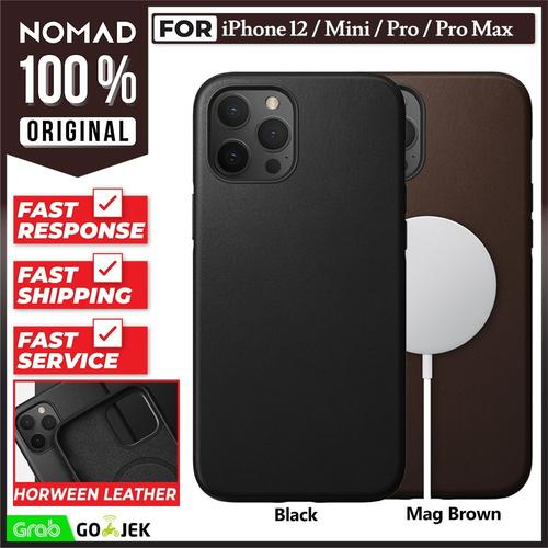 Gambar Case iPhone 12 Pro Max 12 Pro Mini Nomad Rugged Premium Leather Casing - 12 Pro Max, MagSafe Black dari Nomad Official Jakarta Barat Tokopedia