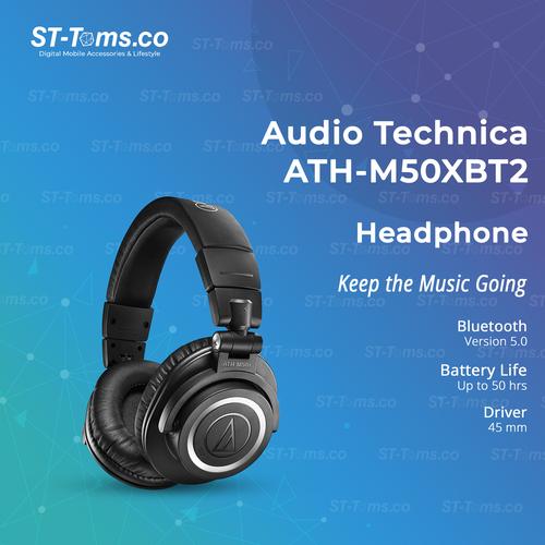 Jual Audio Technica ATH-M50XBT / M50X BT Wireless Over-Ear Headphones -  M50XBT GEN 2 - - ST-Toms.co | Tokopedia