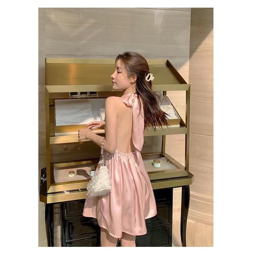 Jual pink casual multiway mini dress 
