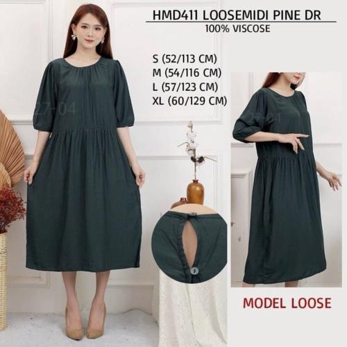 Jual Dress merk H\u0026M loose midi 