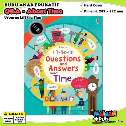 Gambar Buku Edukasi Aktivitas Anak Usborne Lift The Flap QnA About Time dari MainanPlus Jakarta Barat Tokopedia