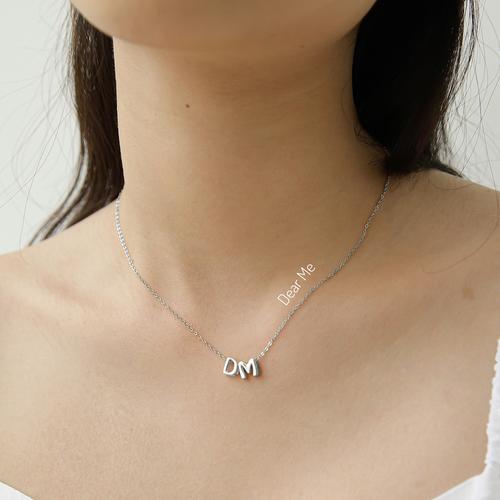 M Silver (925 Silver White Gold Plate 