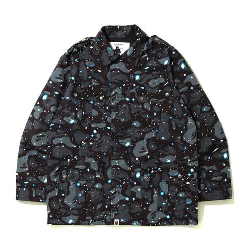BAPE Jacket Military Space Camo Black 