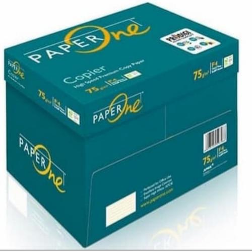 Jual Kertas Hvs Folio F4 75 gram paperone 1dus (5rim) Paper one ...