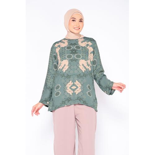 Gambar ZM Zaskia Mecca - Afzi Green Blouse Romansa Khatulistiwa Edisi Majegau - XXL dari Zaskia Mecca Official Kab. Bekasi Tokopedia