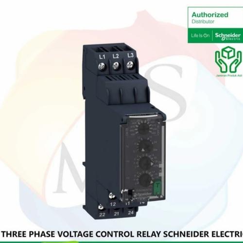 Jual THREE PHASE VOLTAGE CONTROL RELAY 380/480VAC 2C/O SCHNEIDER