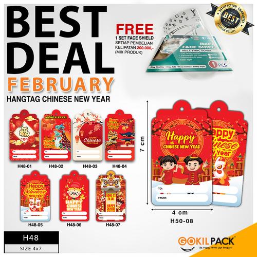 Foto Produk Hangtag|Hangtag Murah|Hangtag Chinese New Year|Hangtag Imlek|4x7|H48 - ALL VARIAN dari GokilPack