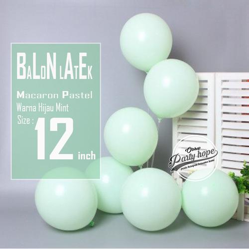 Foto Produk Balon macaron HIJAU MINT / Balon latex pastel Balon pastel HIJAU MINT dari PARTY HOPE 2