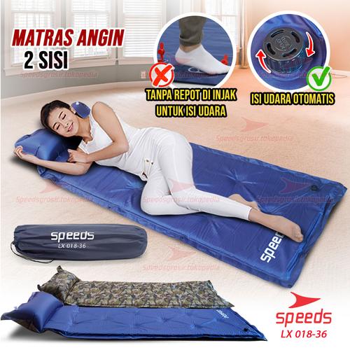 Foto Produk Matras Angin Kasur Tidur Tiup Sleeping Pad Outdoor Waterproof 018-36 - ARMY dari Speeds Official Store