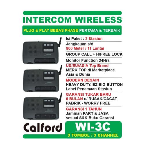 Foto Produk PAKET 3 STASIUN WI-3C - FM WIRELESS INTERCOM LONG RANGE CALFORD WI-3C dari EtalaseBelanja