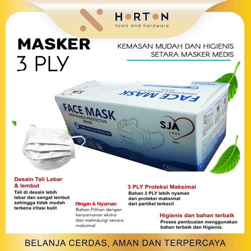 Foto Produk Masker 3 Ply / Face Mask - 1 Box Isi 50 dari Horton