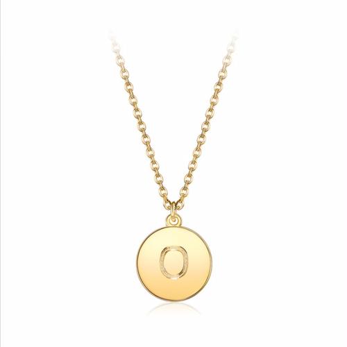 O Round Pendant with Necklace Kalung 