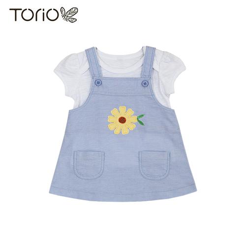 Foto Produk Torio Classic Garden Overall Set - Setelan Jumper Anak Perempuan - 3-6 bulan dari Torio
